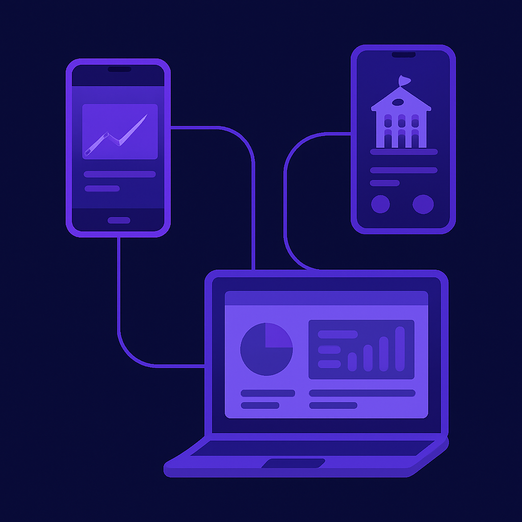High Scholar connected school ecosystem illustration